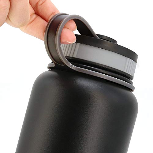 2Pcs Replacement Lid for Hydro Flask Wide Mouth 12, 16, 18, 32, 40 oz Water Bottles, Wide Mouth Lid for HydroFlask and Other Sports Water Bottles, BPA-free, Leak Proof - style: Wide Mouth Lid