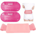 Ice Packs for Injuries Reusable, 3-Piece Set Soft Cold Gel - color: 3pcs-pink