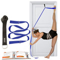 Stretching Strap with Door Anchor for Splits and Flexibility Training - color: Dark Blue