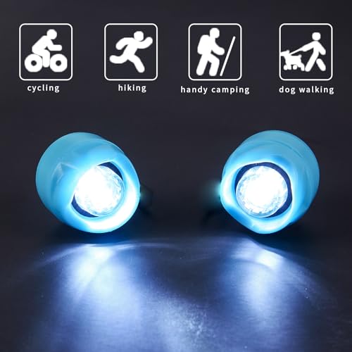 Rechargeable LED Clogs Shoes Light 2 Pcs,for Headlights for Croc 72 Hours in The Dark,for Dog Walking,Handy Camping,Night Running Gifts(Rechargeable Blue) - color: Rechargeable Blue