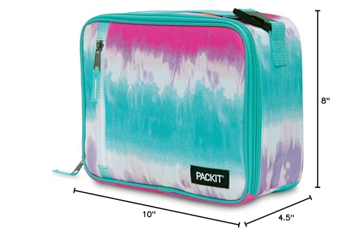 PackIt Freezable Classic Lunch Box, Tie Dye Sorbet - color: Tie Dye Sorbet