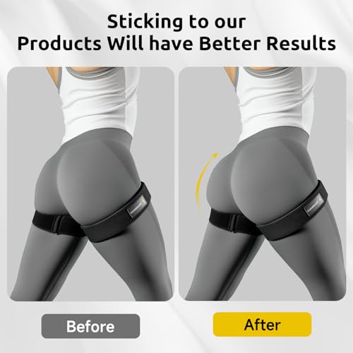MANUEKLEAR Non-Slip Blood Flow Restriction Bands, BFR Booty Bands for Women - color: Black