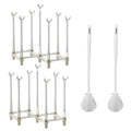 2-Pack Expandable Bottle Drying Rack, White - color: White
