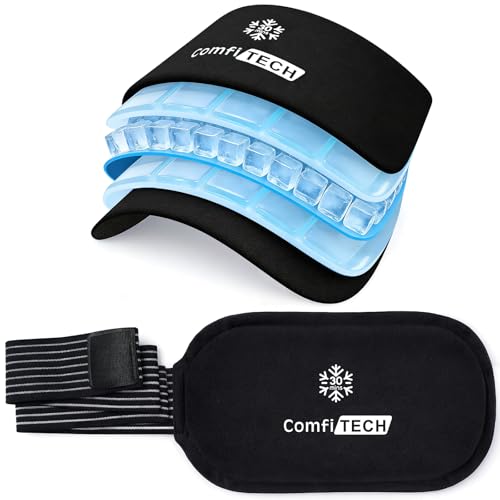 ComfiTECH Triple-Gel Soft Ice Packs with Extended 30-Min Cooling, 12"×6" - size: Large 12 × 6 Inch