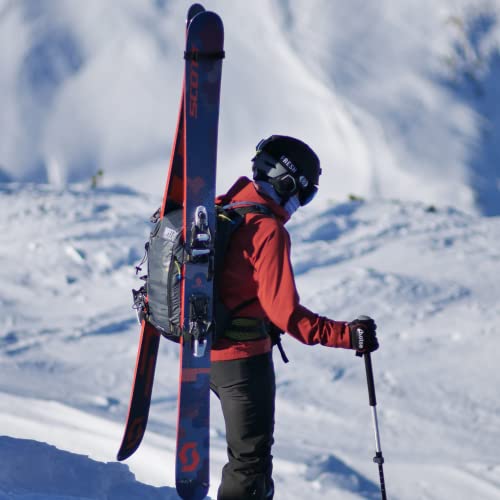 Ski Backpack for Men - Lightweight Multi Pocket Snowboard Backpack - Water Resistant Hiking Backpack - 22L Outdoor Backpack for Skiing, Traveling, and Camping - style: Ski Backpack