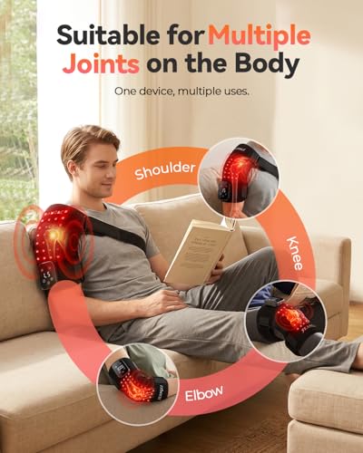 feangli Red Light Therapy Knee Massager for Knee Pain Relief, FSA&HSA - color: Black