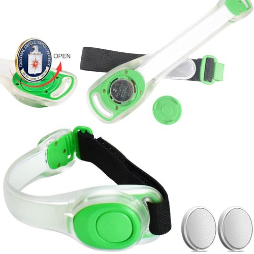 Premium LED Light Up Armband, Reflective Adjustable Wearable Silicone Running Belt Strap/Waterproof Glow in The Dark for Running Jogging Walking Cycling Concert Camping Outdoor Sports - color: Pink - 2 Packs