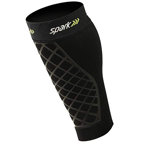 Brownmed Spark Kinetic Calf Sleeve, Embedded Kinesiology Tape, Medium - size: Medium