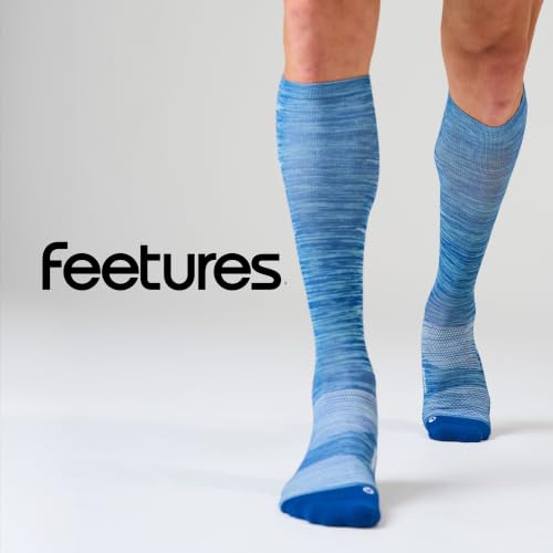 Feetures Compression Knee High Socks - Graduated Compression Socks for Women & Men - (1 Pair) - color: Sapphire (1 Pair), size: Medium