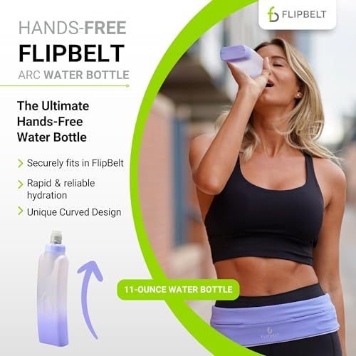 FlipBelt Portable Lightweight Running Water Bottle - color: Periwinkle, size: 11 Ounces