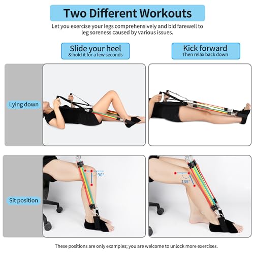 Knee Replacement Recovery Aids, Full Heel Wrap Rehab Strap Supports (Classic)