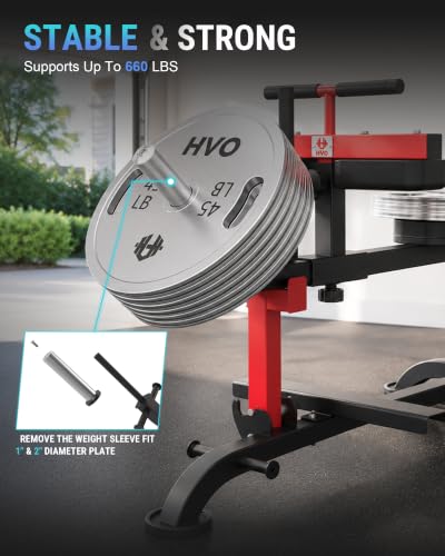 HVO Seated Calf Raise Machine,Dual Resistance System 660LBS - color: Red