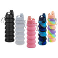 Collapsible Water Bottles 5 Pack 500ml（Colorful - color: Colorful
