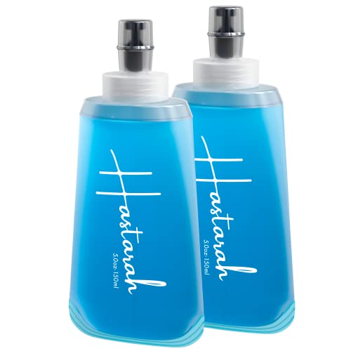 Flexible Collapsible Water Bottle (2-Pack) | 5oz, BPA/PVC Free, Ideal for Hydration Packs, Running, Hiking & Travel - size: 5oz-Two Pack