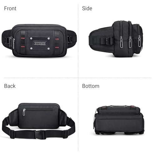 WITZMAN Fanny Pack for Men Waist Bag Casual Belt Bag