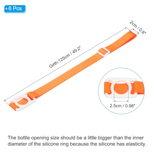 PATIKIL Water Bottle Lanyard - color: Orange/White