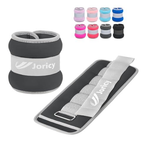 Ankle Weights A Pair of 1/2/3/4/6/8/10/12/20 LBS Wrist Leg Arm Weights for Women Men with Straps, Strength weighted for Physical Therapy Running Walking Home Fitness Gym Workout Weight Loss - color: Grey