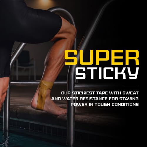 Hampton Adams Rigid Strapping Tape, Extra Sticky Athletic Tape, Beige - color: Strapping Tape (Beige)