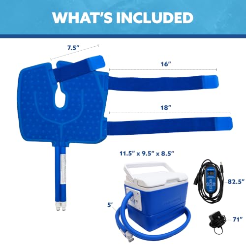 Polar Active Ice 3.0 | 9 QT Cold Therapy Ice Machine | Programmable Timer | Knee & Joint Pad | Cryotherapy Pain Relief System | Ace Bandage Style Compression - style: Knee/Joint Pad