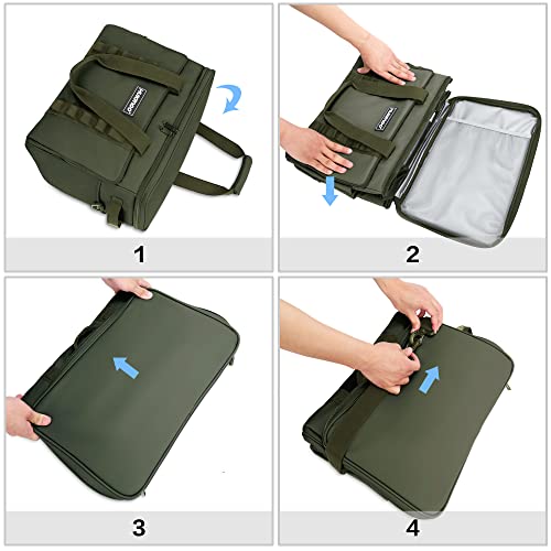 Hulongo Soft Sided Insulated Cooler Bag, 32L - color: green