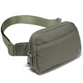 Pander Nylon Fanny Pack Belt Bag for Women with 5 Zipper Pockets - color: Grey Sage