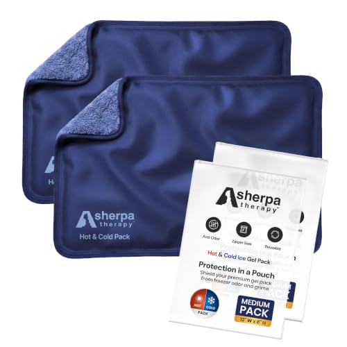 Flexible Hot and Cold Gel Pack Medium 8" x 12", 2 Pack - size: Medium (2 pack), style: Blue