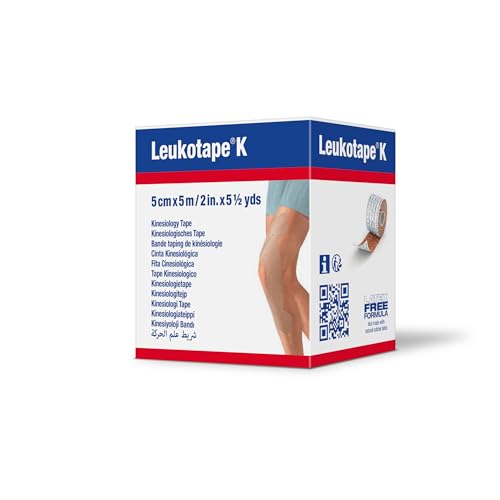 Leukotape K Kinesiology Tape, 2 in x 5.5 yds, 1 Roll - color: Tan, size: 2"