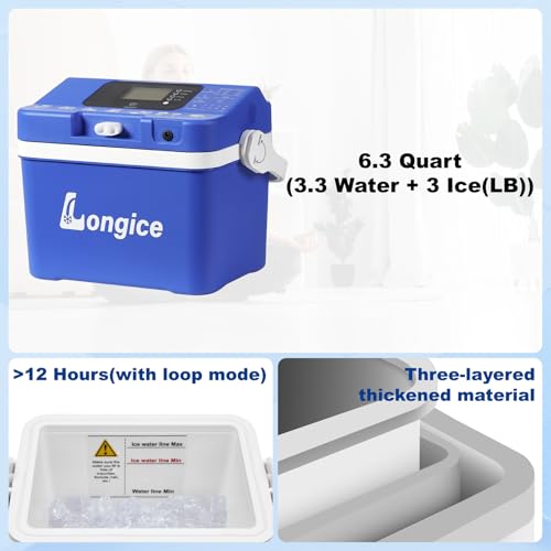 Longice Ice Therapy Machine for Knee,Cold Therapy Machine for Knee After Surgery,Cold Therapy System,Cold Therapy Unit (Blue) - color: Blue