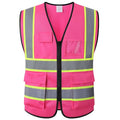 High Visibility Neon Safety Vest for Men Women,EK175,Pink,L - color: Hot Pink, size: Large