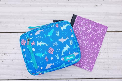 PackIt Freezable Classic Lunch Box, Sea Shark - color: Sea Shark