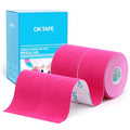OK TAPE Kinesiology Tape (2 Pack) Latex Free Cotton Uncut 2in x 16.4ft - color: Pink, size: 2 Rolls