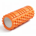 Foam Roller - Deep Tissue Medium Density Muscle Massager with Myofascial Trigger Point Release, Back Massage Roller for Soreness and Mobility 13 x 5.5 Inch, with eBook - color: Orange