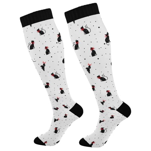 Wusikd Pirate Skulls Compression Socks for Women and Men Circulation Cute Long Socks for Athletic Running 1 - color: Multi 32
