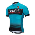 Cycling Jersey Men Bike Short Sleeve with 3 Rear Pockets,Reflective Breathable,Quick Dry,Bicycle Shirt S-3XL - color: 1cc6480, size: 3X-Large