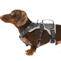 Huntboo Escape Proof Dog Harness, Dachshund Harness, Reflective Dog Harness with Handle, Durable,Adjustable Vest for Small Medium Large Dogs Walking, Training, and Running Gear (Black,S) - color: Black, size: Small(Pack of 1)