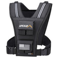 APEXUP Weighted Vest Men, Adjustable Weight Vest for Running - color: Black, size: Vest Only-20lbs