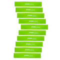 Power Systems Mini Versa Loops – Commercial Grade Resistance Bands for Physical Therapy, Strength & Fitness Training at Home or Gym – Light, Lime Green, 10 Pack