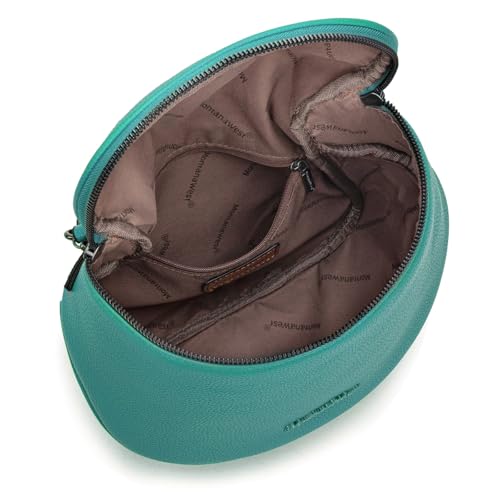 Montana West Crossbody Bag for Women, Vegan Leather Bum Bag with Coin Purse - color: Turquoise