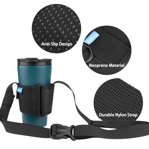 Xxerciz Tumbler Carrier Holder Water Bottle Holder with Adjustable Shoulder Strap Portable Water Bottle Sling for Walking - color: Shoulder Strap
