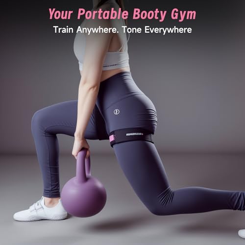 MANUEKLEAR Blood Flow Restriction Bands for Women Butt Lift - color: Pink