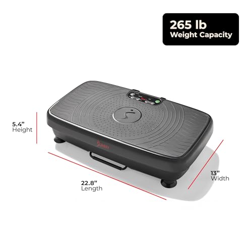 Sunny Health & Fitness Vibration Platform Exercise Machine with Remote