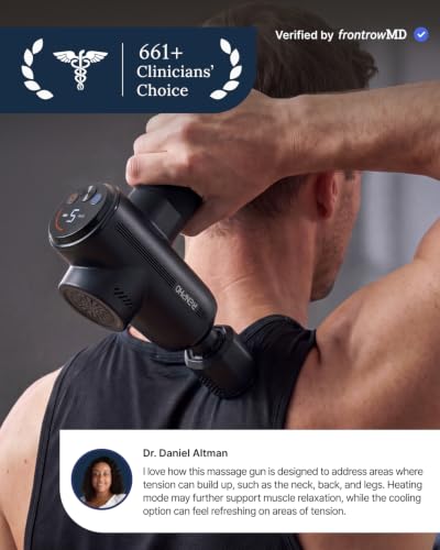 RENPHO Active Thermacool 2 Massage Gun with Intuitive Heat and Cold Control - color: Classic Black