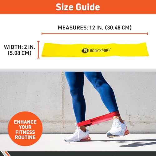 Body Sport Loop Resistance Bands - color: Red, size: Heavy Resistance, Red