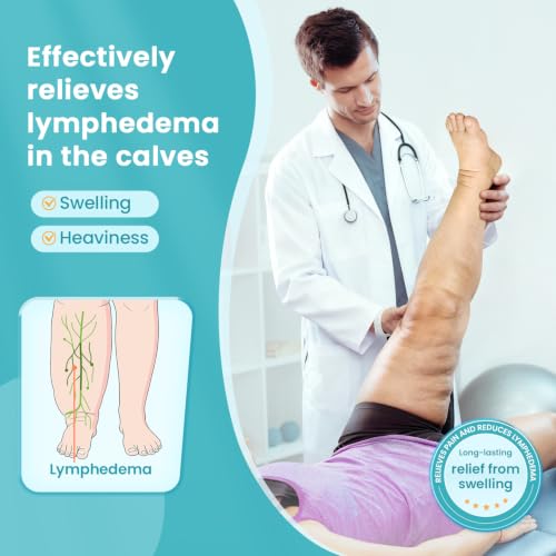 Sylong® Swelling Edema Calf Compression Wrap Adjustable Sleeve For Lower Leg Lymphedema Circulation (4XL) - size: 4XL