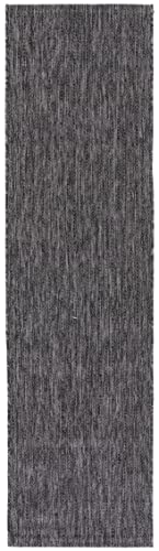 SAFAVIEH Courtyard Outdoor Runner Rug 2'3"x8', Black & Grey CY8520-53722 - color: Black/Grey, size: 2'3" x 8' (Runner)