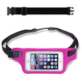 Ultimate Pink Waterproof Running Swimming Belt: Phone & Essentials Holder for Gym, Beach, Kayaking, Ski! Fits iPhone, Samsung - Touchscreen, IPX8 Rated Dry Waist Pouch - Adventure-Ready Performance! - color: Hot Pink
