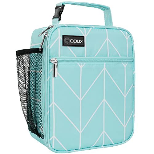 opux Insulated Lunch Box Kids & Adults, Leakproof Soft Cooler Bag, Teal - color: Teal