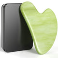 Gua Sha Facial Tools, Natural Jade Stone Guasha Tool for Face Acupuncture Therapy Trigger Point Treatment, Gua Sha Scraping Massage Tool - color: Green, size: 1PCS