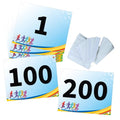 Tyvek Race Bibs Running Numbers Bibs with Race Bib Tape Instead Pins Track Bib Numbers for Tryouts Racing Bibs Audition Numbers for Marathon Runners Events Sports Games - color: Blue[6"x7.5"]1-200