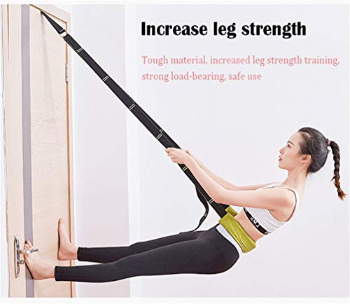 Back bend Assist Trainer - Improve Back and Waist Flexibility, Door Flexibility Stretching Strap, Home equipment for Ballet, Dance, Yoga, Gymnastics, Cheerleading, Splits - color: purple